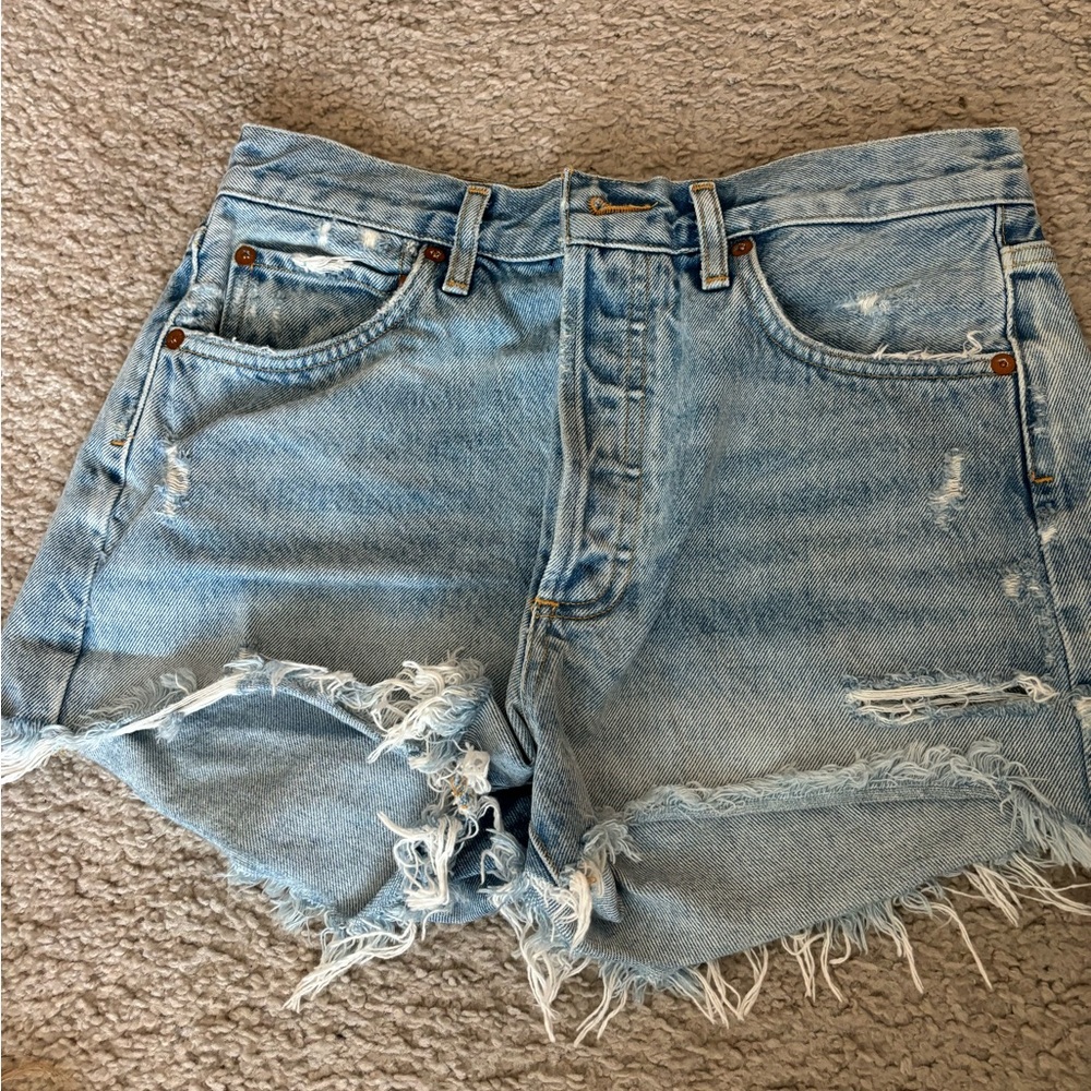 Agolde Parker Denim Shorts